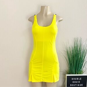 FILA | Yellow Zip Up Back Tennis Dress Sz S